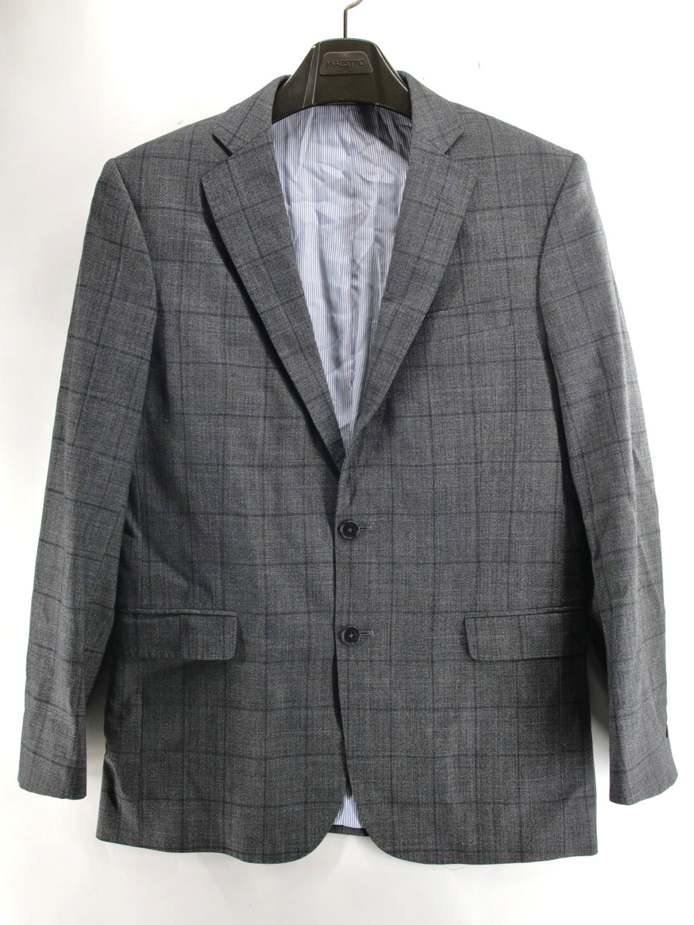 BROOKS BROTHERS Explorer Regent Fit Blazer 39R Gray Plaid Two Button Sport Coat
